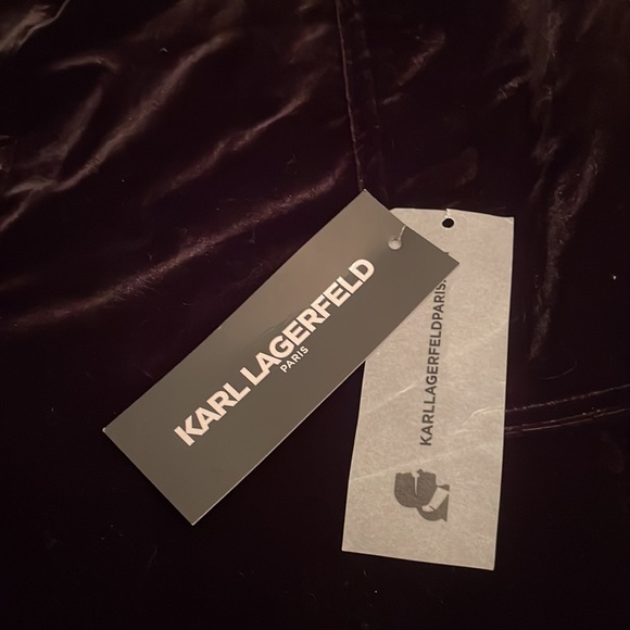 NWOT Karl Lagerfeld velvet stretchy pants-leggings - Picture 4 of 9